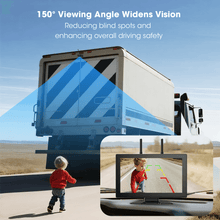 Load image into Gallery viewer, Xroose 4 Magnetic Solar Wireless Backup Camera HD 1080P 10.1" 1 Min Magnetic Easy Install No Wiring 4 Split Recording Monitor 15,000mah Solar Battery for Truck,Rv,Tractor,Camper,Trailer