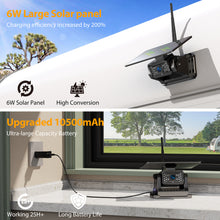 Load image into Gallery viewer, Xroose Magnetic Solar Wireless Backup Camera Plug and Play 7" 1080P HD DVR IPS Monitor,IR Night Vision,IP69 Waterproof 1-Min Solar Install,No-Drill,Xroose Wireless Backup Camera for Truck/Trailer/Camper