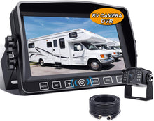 Load image into Gallery viewer, Xroose Backup Camera Kit, 7" Touch Button Recorder Monitor + 1080P FHD DVR Rear Side View Cam for RV Travel Trailer Truck Motorhome Camper Pickup Van, Waterproof IR Rearview Automotive Back Up System
