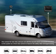 Load image into Gallery viewer, Xroose Backup Camera Kit, 7" Touch Button Recorder Monitor + 1080P FHD DVR Rear Side View Cam for RV Travel Trailer Truck Motorhome Camper Pickup Van, Waterproof IR Rearview Automotive Back Up System