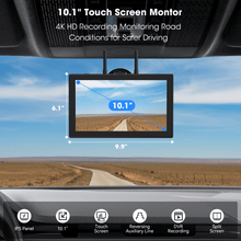 Load image into Gallery viewer, Xroose 4 Magnetic Solar Wireless Backup Camera HD 1080P 10.1" 1 Min Magnetic Easy Install No Wiring 4 Split Recording Monitor 15,000mah Solar Battery for Truck,Rv,Tractor,Camper,Trailer
