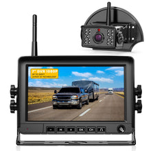 Load image into Gallery viewer, Xroose Wireless Backup Camera for Rvs, BSD Alert, AI Detection, 6X Zoom, 1080P 320FT Stable Signal, 150° Wide View, 4-Channel Expandable, Furrion Ready, IP69K Metal Housing CW7
