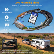 Load image into Gallery viewer, Xroose Magnetic Solar Wireless Backup Camera Plug and Play 7" 1080P HD DVR IPS Monitor,IR Night Vision,IP69 Waterproof 1-Min Solar Install,No-Drill,Xroose Wireless Backup Camera for Truck/Trailer/Camper
