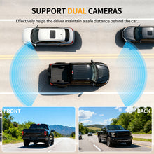 Load image into Gallery viewer, Xroose Solar Wireless Backup Camera with 5" 1080P Monitor,Auto On Off, 2-Min DIY Installation, 180° Adjustable Camera, Anti-Theft, Split Screen, IP69K Waterproof for Car Truck RV CWT501
