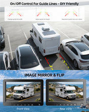 Load image into Gallery viewer, Xroose Wireless Backup Camera for Rvs, BSD Alert, AI Detection, 6X Zoom, 1080P 320FT Stable Signal, 150° Wide View, 4-Channel Expandable, Furrion Ready, IP69K Metal Housing CW7
