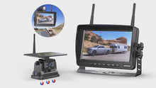 Load and play video in Gallery viewer, Xroose Magnetic Solar Wireless Backup Camera Plug and Play 7" 1080P HD DVR IPS Monitor,IR Night Vision,IP69 Waterproof 1-Min Solar Install,No-Drill,Xroose Wireless Backup Camera for Truck/Trailer/Camper
