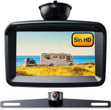 Load image into Gallery viewer, 5&quot; Monitor with 1080P Backup Camera, License Plate 149° Back up Rear View Kits for Reversing/ Driving Car Pickup Truck SUV Camper Sedan, IP69 Waterproof &amp; Clear Night Vision, Xroose S3
