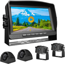 Load image into Gallery viewer, Xroose Digital Backup Camera + Large 9&quot; Recorder Monitor Kit for RV Trailer, FHD Rear Front Side View Reverse Cam + Screen for Backing Vehicle, Reversing Camper Truck Motorhome 5th Wheel, YX4
