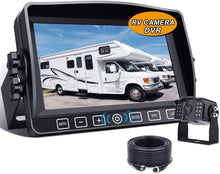 Load image into Gallery viewer, Xroose Backup Camera Kit, 7&quot; Touch Button Recorder Monitor + 1080P FHD DVR Rear Side View Cam for RV Travel Trailer Truck Motorhome Camper Pickup Van, Waterproof IR Rearview Automotive Back Up System
