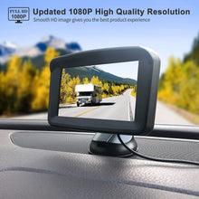 Load image into Gallery viewer, 5&quot; Monitor with 1080P Backup Camera, License Plate 149° Back up Rear View Kits for Reversing/ Driving Car Pickup Truck SUV Camper Sedan, IP69 Waterproof &amp; Clear Night Vision, Xroose S3
