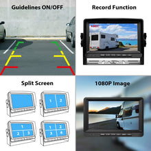 Load image into Gallery viewer, Xroose Digital Backup Camera + Large 9&quot; Recorder Monitor Kit for RV Trailer, FHD Rear Front Side View Reverse Cam + Screen for Backing Vehicle, Reversing Camper Truck Motorhome 5th Wheel, YX4
