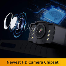 Load image into Gallery viewer, 2021 Ultra HD Wired Backup Camera, IP69 Waterproof + Night Vision Wide Angle License Plate Rear View Camera, Reversing/ Driving Car Pickup Truck Van SUV Sedan, Xroose S2
