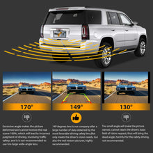 Load image into Gallery viewer, 2021 Ultra HD Wired Backup Camera, IP69 Waterproof + Night Vision Wide Angle License Plate Rear View Camera, Reversing/ Driving Car Pickup Truck Van SUV Sedan, Xroose S2
