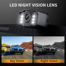 Load image into Gallery viewer, 2021 Ultra HD Wired Backup Camera, IP69 Waterproof + Night Vision Wide Angle License Plate Rear View Camera, Reversing/ Driving Car Pickup Truck Van SUV Sedan, Xroose S2
